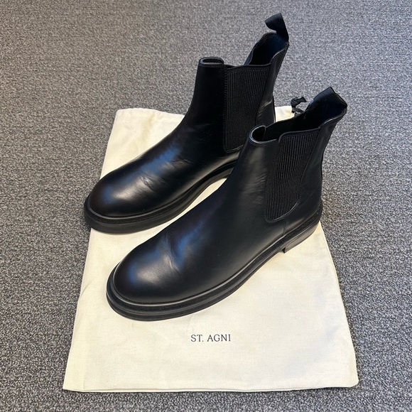 St. Agni Utility Boot in Black - Picture 1 of 8